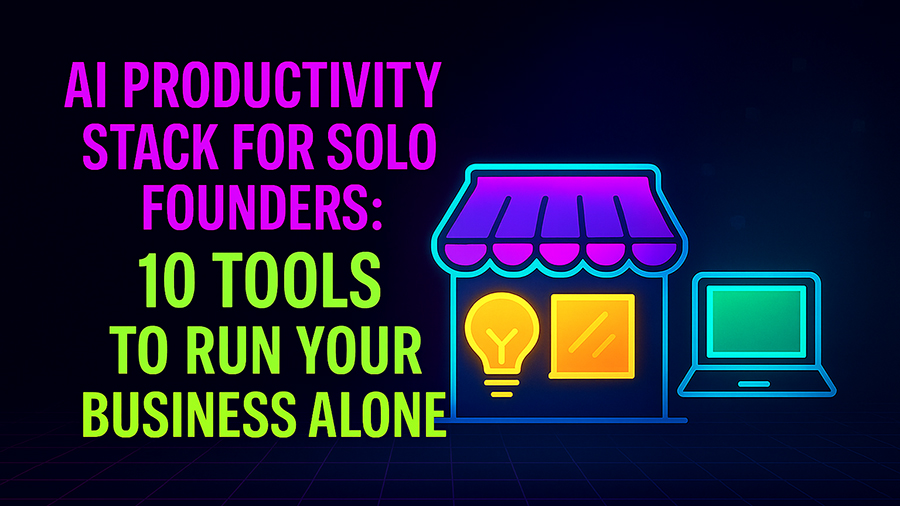 AI Productivity Stack for Solo Founders: 10 Tools to Run Your Business Alone